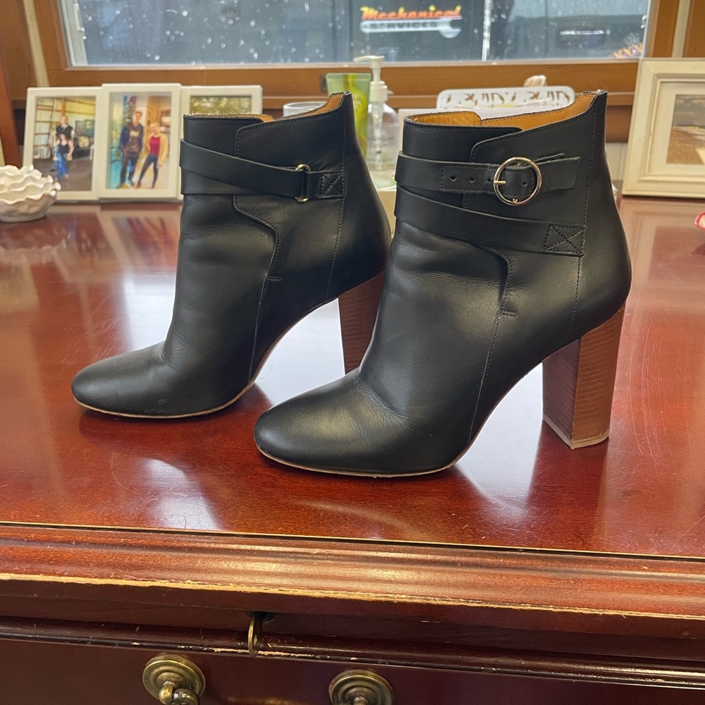 Sézane Black High Jonas Ankle Boots 6 - Picture 12 of 16